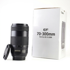 Objectif zoom plein format HFT Professional EF 70-300mm F/4-5.6 IS II USM pour appareils photo reflex numériques, 17 éléments, 12 groupes, 9 lames - Product Image 1