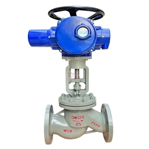 Válvula de Globo Eléctrica Motorizada de Vástago Ascendente con Brida, de Acero Inoxidable 304/316, 150LB, JIS 10K, 1.6MPa, WCB, Antiexplosión, AC380V - Product Image 2