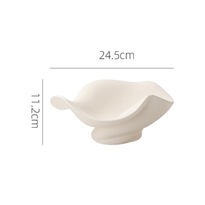 Plateau de rangement ovale minimaliste nordique européen à motif uni pour fruits et collations, idéal pour la <span class=keywords><strong>table</strong></span> basse du salon - Product Image 6