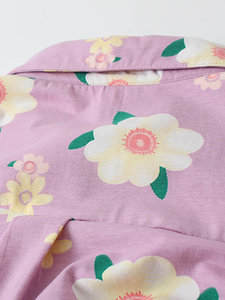 Pijama de algodón de otoño para mujer, conjunto de pijama de dos piezas, de manga larga, para dormir - Product Image 4