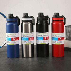 Gobelet isotherme de voyage en acier inoxydable 304 de 600 ml, à double paroi, droit, avec couvercle, tasse thermos portable - Product Image 4