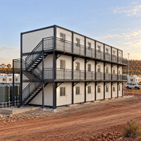 Maison Modulaire à Installation Rapide avec Structure en Acier Galvanisé, Conteneur de Logement pour Camp Minier, Certifiée ISO, Commande en Gros