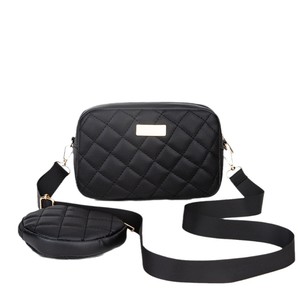 Sac bandoulière portable de luxe pour femme, petit format, deux pièces, avec fermeture éclair perlée, en PU souple et pliable - Product Image 6