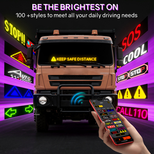 16*32 ip65 הוביל לוח פיקסל מטריקס מסך מסך גמיש הוביל בקרת יישום מסך פרסום בקרת אפליקציה עבור מכונית ומודעה - Product Image 4