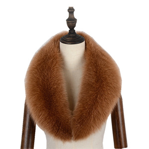 Femmes Hommes Manteau d'Hiver Décoration Nouveau Design Grande Taille Chaud Fluffy Col en Fourrure de Renard Véritable - Product Image 6