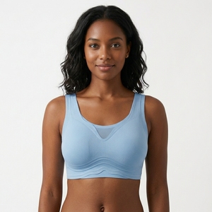 <span class=keywords><strong>Sujetador</strong></span> inalámbrico con espalda hueca y fina, ideal para tallas grandes |   Comodidad durante todo el día para deportes y descanso |   Nylon y Spandex Transpirables |   <span class=keywords><strong>Copas</strong></span> con Contorno | - Product Image 1