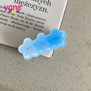 Jepit rambut jeli matte lucu, jepit rambut beruang kelinci warna gradien - Product Image 6