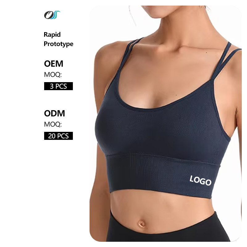 Plus Size Yoga Sports Bra for Women Cross Back Shockproof Running Vest Breathable Fitness Underwear Medium Support