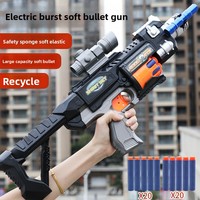 Pistola de Juguete de Plástico Transfronteriza, Eléctrica, de Ráfaga, Tipo Revólver, Arma de Asalto, Regalo de Cumpleaños Unisex para Niños de 8 a 13 Años