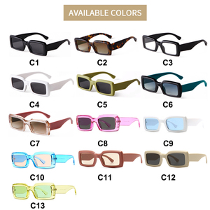 STORY STY22090J Lunettes de soleil léopard <span class=keywords><strong>beige</strong></span> LOGO personnalisé Lunettes de soleil carrées pour femmes Lunettes de soleil vertes rectangulaires vintage - Product Image 6