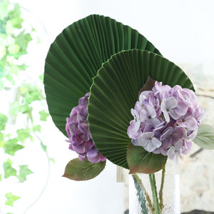 Feuilles de palmier artificielles en gros, fleurs, feuilles de <span class=keywords><strong>bananier</strong></span> japonaises, couleur verte, grandes feuilles, style moderne, fête des mères, Noël - Product Image 3