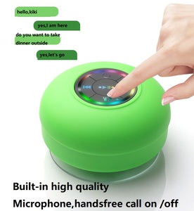 Top hot Upgraded BTS07 RGB Waterproof <strong>Bluetooth</strong> Shower Suction Cup Speaker Ring Mini <strong>Personal</strong> <strong>Computer</strong> Accessory Battery Powered - Product Image 4