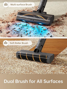 Détails du produit dreames <span class=keywords><strong>R20</strong></span> Aspirateur sans fil avec double tête de brosse, aspirateur à main Smart Stick pour la maison - Product Image 3
