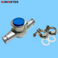 Débitmètre à serrage rapide DN25 du fabricant d'origine, en acier inoxydable 304/316L, homologué CE R160, abordable pour système d'extinction d'incendie