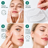 Patchs anti-rides hydrocolloïdes à micro-aiguilles solubles pour les rides du sourire, adaptés à tous les types de peau, avec logo personnalisé