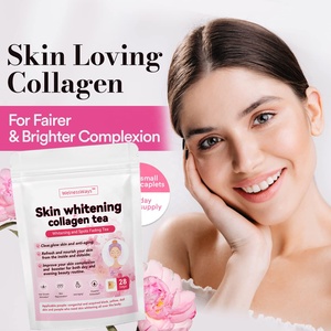OEM ODM Health Care Herbal Skin Care Anti Aging Collagen Tea Whitening Hydrating From the Inside Out Skin Whitening Collagen Tea - Product Image 3