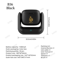 Brûleur d'encens électronique en promotion, diffuseur d'encens rotatif sans fil rechargeable du Moyen-Orient avec batterie
