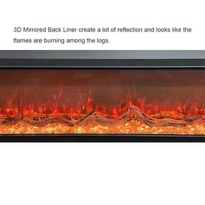 Chimenea con Espejo 3D, Chimenea LED Realista con Efecto de Fuego, Soporte para TV de 33-80 Pulgadas, Diseño Espejado Exquisito de Alta Gama - Product Image 5