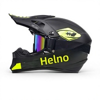 Casque de moto intégral certifié DOT en ABS pour la sécurité en tout-terrain, VTT, karting et descente