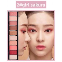Palette de fards à paupières 10 couleurs, tons terreux nacrés, fini mat, maquillage nude, waterproof, style coréen, application facile