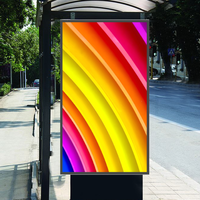 Abri de bus numérique pour ameublement urbain avec écran LCD QLCD