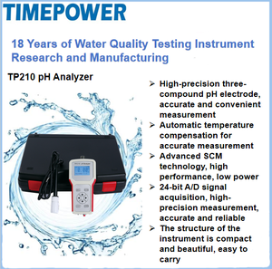 TIMEPOWER 휴대용 pH 분석기 석유화학 환경 보호를 위한 정밀 수질 측정기 기타 필드 핫 - Product Image 6