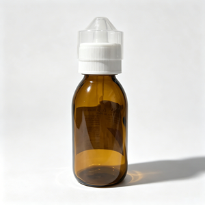 Flaconi in vetro per confezionamento all'ingrosso con tappo a facile apertura Makatussin Flasche 80 ml, tappi farmaceutici con dosaggio da 20 ml - Product Image 5