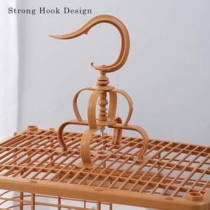 Gabbia per uccelli gabbia per appendere in plastica in stile <span class=keywords><strong>Vintage</strong></span> con 2 tazze per l'alimentazione per pappagalli di piccoli uccelli - Product Image 6