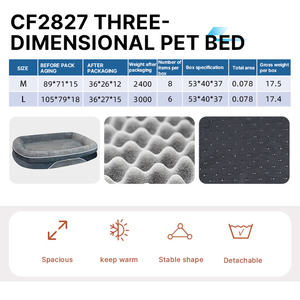 Camas ortopédicas para perros de gran tamaño, cama de sofá para mascotas de espuma viscoelástica XL Egg-Crate con lados de refuerzo, almohada de cama inferior antideslizante - Product Image 6