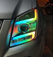 Pour Isuzu D-Max 2007, ensemble de phares personnalisés, projecteurs Bi LED, lentilles avec feux de jour WRGB, commande par application