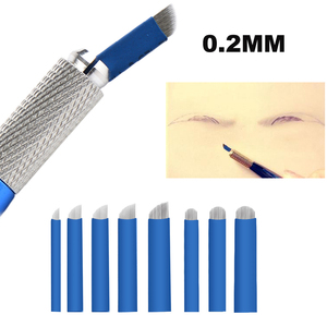 Agujas de <span class=keywords><strong>Microblading</strong></span> Azules de 0.2mm para Maquillaje Permanente, Tatuaje de <span class=keywords><strong>Cejas</strong></span> - Product Image 4