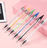 Crayon de manucure collant à Double tête de stylo de perceuse de déchargement direct d'usine pour l'usage d'ongle