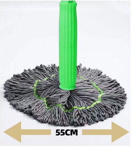 Serpillère Magique Améliorée - Manche Télescopique en Acier et Seau Essoreur Automatique pour un Nettoyage Facile des Sols Humides/Secs - Product Image 1