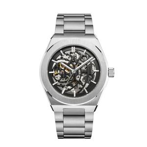 Montres-bracelets mécaniques de luxe haut de gamme pour hommes, style affaires, mouvement automatique japonais, cadran en verre, boucle, vente en ligne - Product Image 3