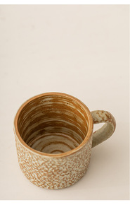 Tazza da Caffè Retrò Irregolare con Motivo Effetto Pietra Opaca, Fatta a Mano, Lavabile in Lavastoviglie, da Appendere - Product Image 6