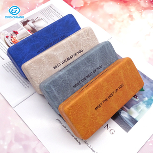 Estuche rígido óptico de cuero de alta calidad para <span class=keywords><strong>gafas</strong></span> de sol de <span class=keywords><strong>mujer</strong></span> con logotipo personalizado Estuche para <span class=keywords><strong>gafas</strong></span> de sol antipresión con forma rectangular portátil - Product Image 3