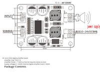 Module amplificateur stéréo audio Carte décodeur audio 15W + 15W Récepteur sans fil TPA3118