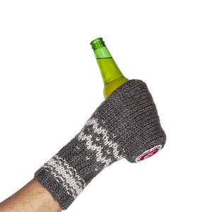 Gants de gant de bière en tricot de laine mélangée personnalisés porte-boissons d'hiver gants de <span class=keywords><strong>mitaine</strong></span> de bière cousus pour l'extérieur - Product Image 1