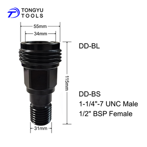 Adaptateur de filetage <span class=keywords><strong>pour</strong></span> foret diamant DD-BL à DD-BS 1-1/4 "UNC mâle et 1/2" BSP femelle convertisseur de couplage <span class=keywords><strong>pour</strong></span> <span class=keywords><strong>Hilti</strong></span> DD160E DD200 - Product Image 2