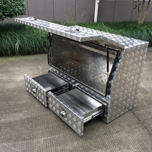 Boîte à outils en aluminium de 1200 mm pour camionnette avec tiroirs, coffre de <span class=keywords><strong>rangement</strong></span> robuste pour extérieur, pour pick-up, Ute, <span class=keywords><strong>remorque</strong></span> - Product Image 4
