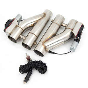 2 Stück Universelle Hochwertige 2 2,25 2,5 3 Zoll Dump Doppelventil Elektrische Auspuffklappe mit Schalter - Product Image 4