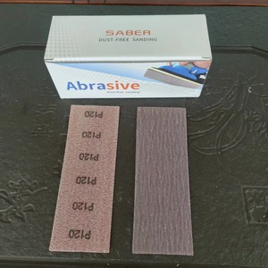 Discos de lija con adhesivo P80, papel abrasivo de rejilla rectangular para cepilladora manual, almohadilla de lijado - Product Image 2