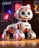 Nuevo Diseño Gato Robot Inteligente con Control Remoto y Gestos, Juguete RC Animal que Camina y Baila