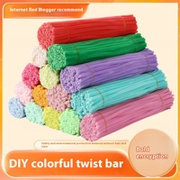 Bâton torsadé en zinc fait à la main pour le bricolage étals de marché de nuit cryptés de maternelle pour hommes et femmes Kit d'artisanat en feutre pour enfants