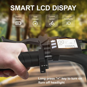 Vélo électrique tout-terrain Jansno X50 48V 17Ah 750W avec cadre en carbone et aluminium, pneus larges, pour adultes - Product Image 5