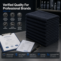 Serviette de séchage pour voiture en microfibre à bords en soie avec logo personnalisé, accessoires professionnels de lavage de voiture pour distributeurs, marque privée OEM
