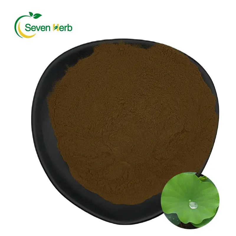 Seven Herb Weight Loss Lotus Leaf Extract 2% Nuciferine High Quality Lotus Leaf Extract 98% Nuciferine