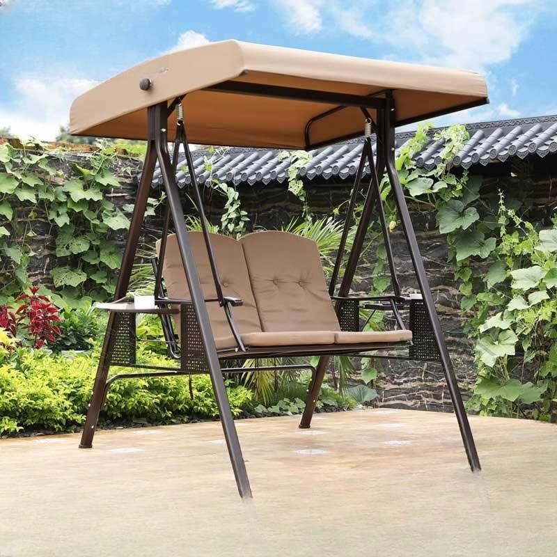 Placa de asiento reforzada con malla de hierro, estilo caqui "Panama Double Swing".