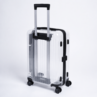 Maleta Transparente, Ligera, de Cabina, Rígida, para Viaje