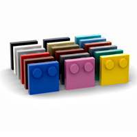0.1kg/180 pièces 33909 plaque spéciale 2*2 avec seulement 2 goujons brique petites particules blocs de construction pièces de base